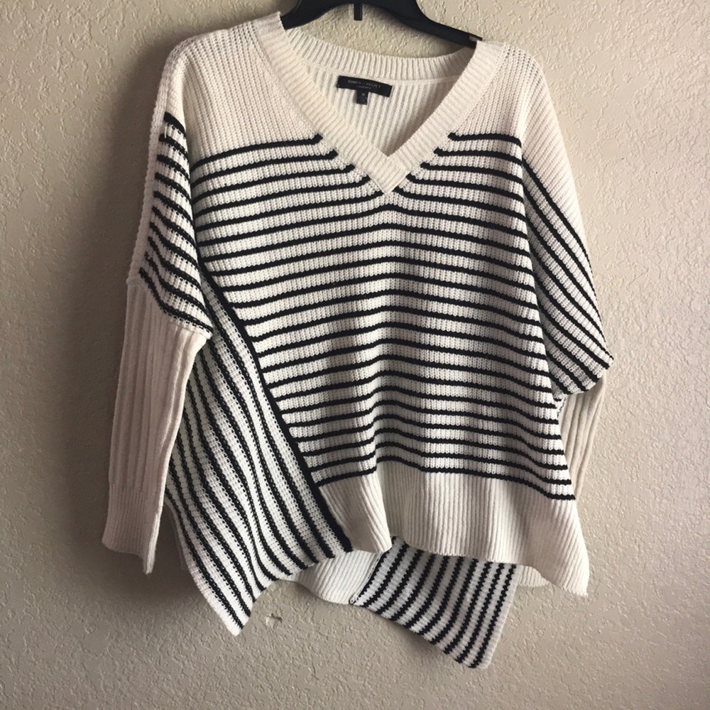 Geometrical striped sweater